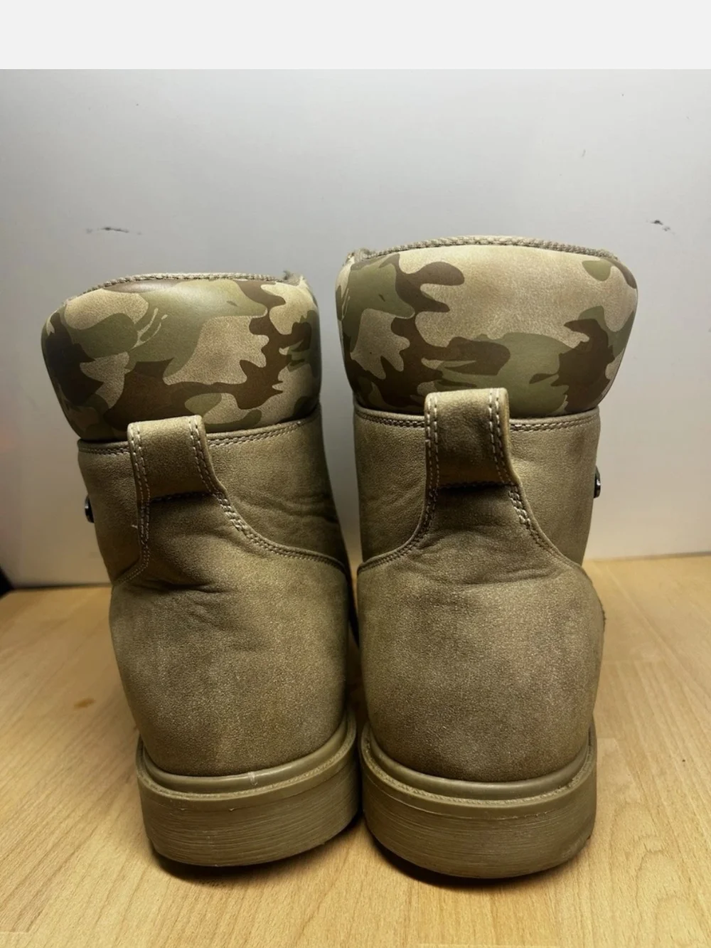 Lugz Slip Resistance Men's Taupe Lace-Up Work Boots